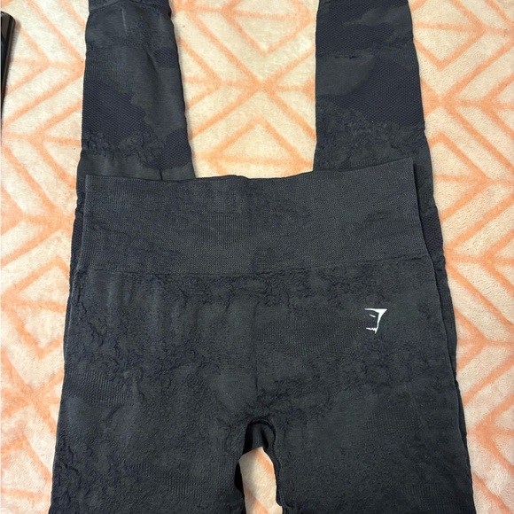 Gymshark Black Textured Leggings - Picture 1 of 3